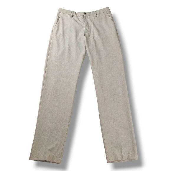 Zara Other - Zara Dress Pants Men's 31x31 Beige Straight Leg Suit Trousers